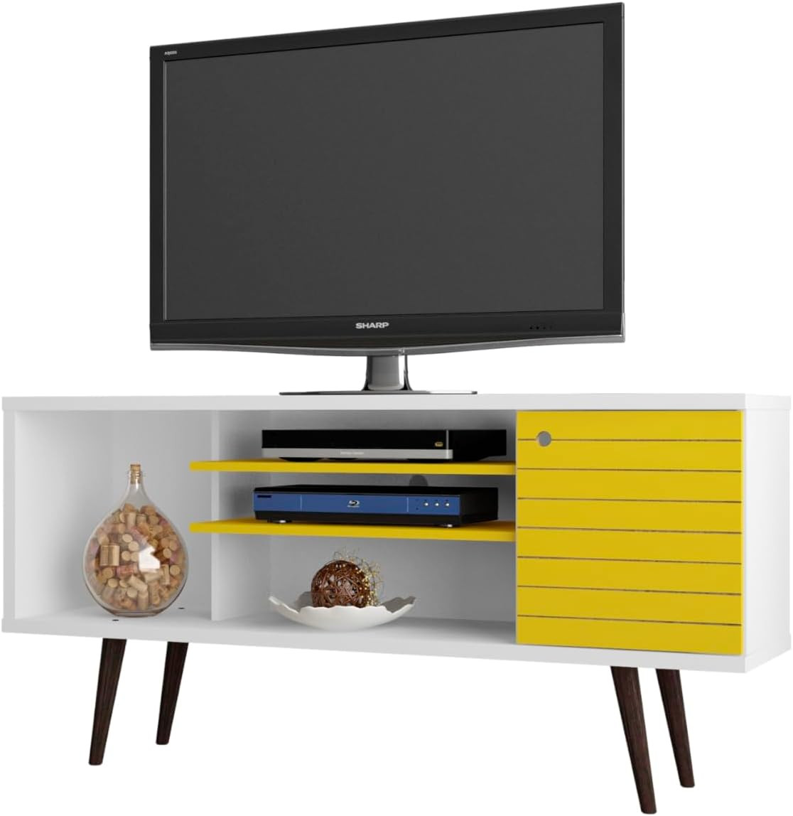 Liberty Mid Century Modern TV Stand for Televisions up to 50 Inches, Bedroom and