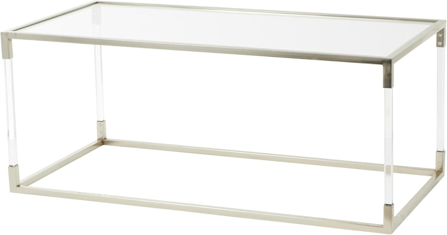Clear Coffee Table – Stylish & Conveniently Sized for Any Space