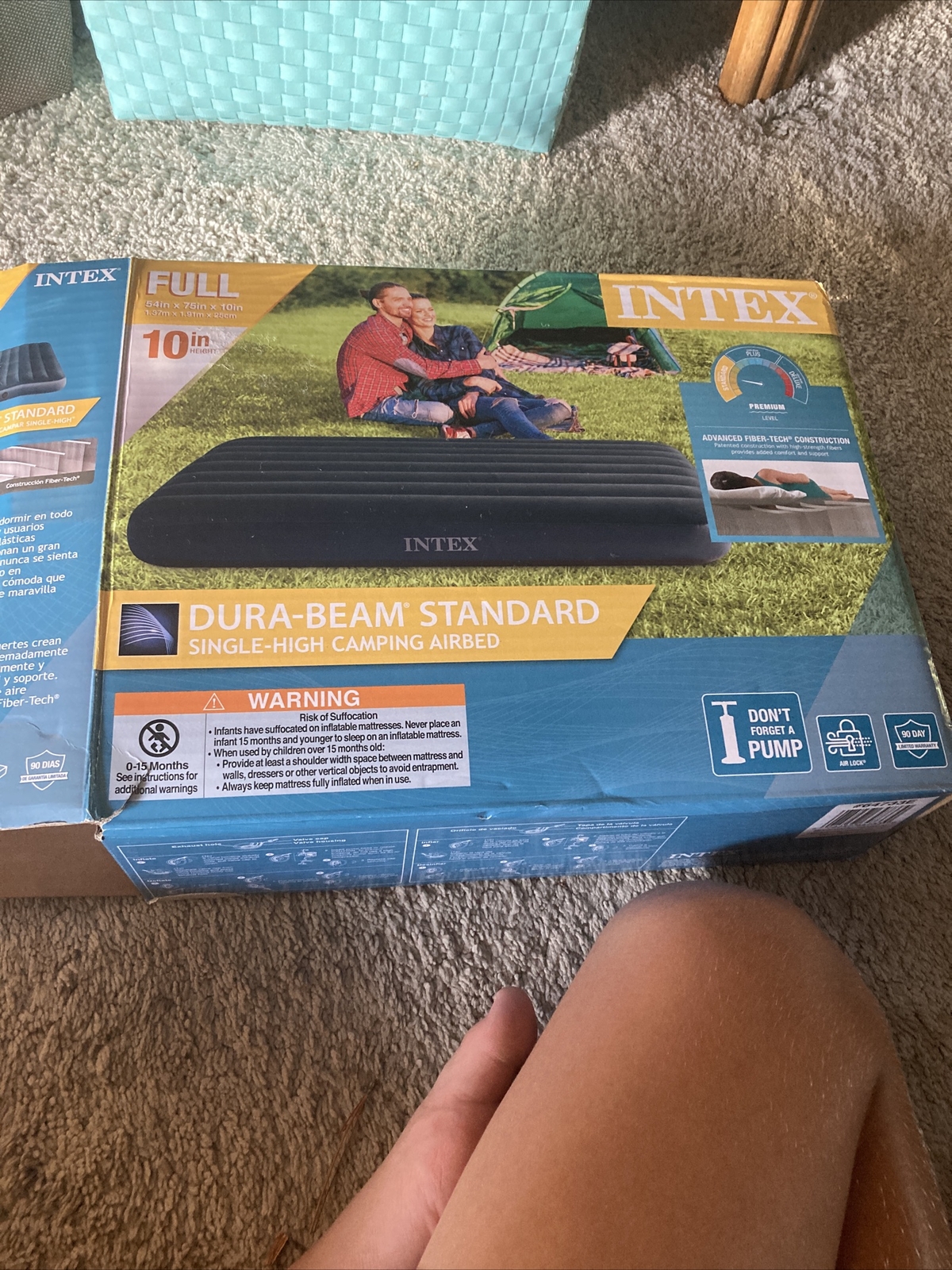 10 inch FULL Inflatable Air Mattress Standard Dura-Beam Airbed Fishing Camping
