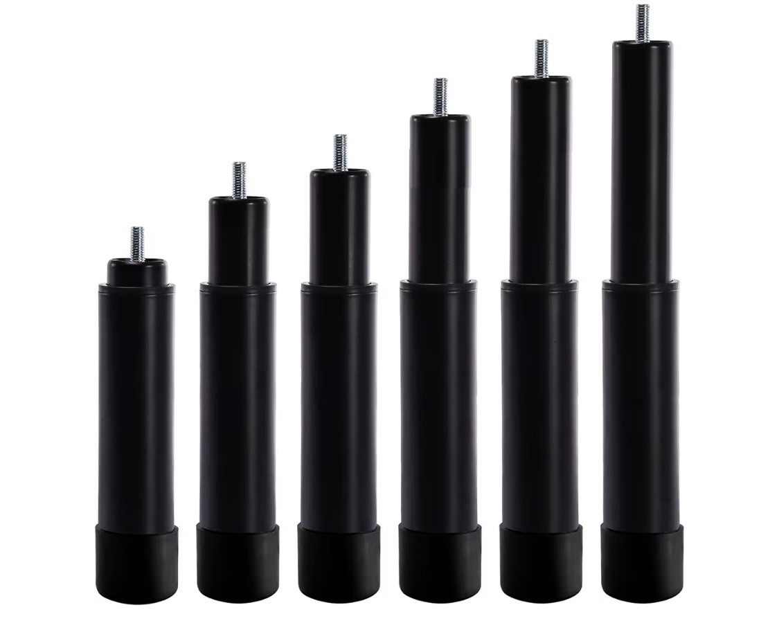 Adjustable Metal Legs risers for Furniture Cabinet Height 7″ to 11″ Set 6 *read*