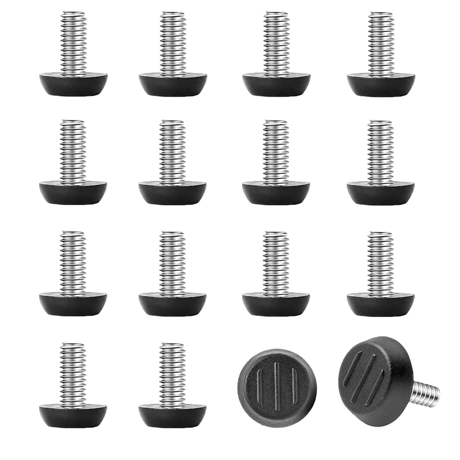 1/4-20‘‘UNC Thread Adjustable Furniture Levelers Table Feet Screw in Threaded, S