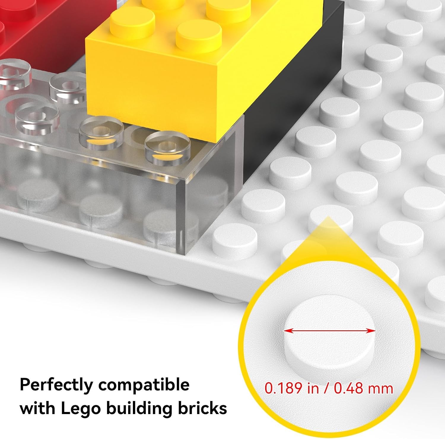 12-Pack Floating Shelves Wall Compatible W/ Lego Building Bricks 5×5.5inch