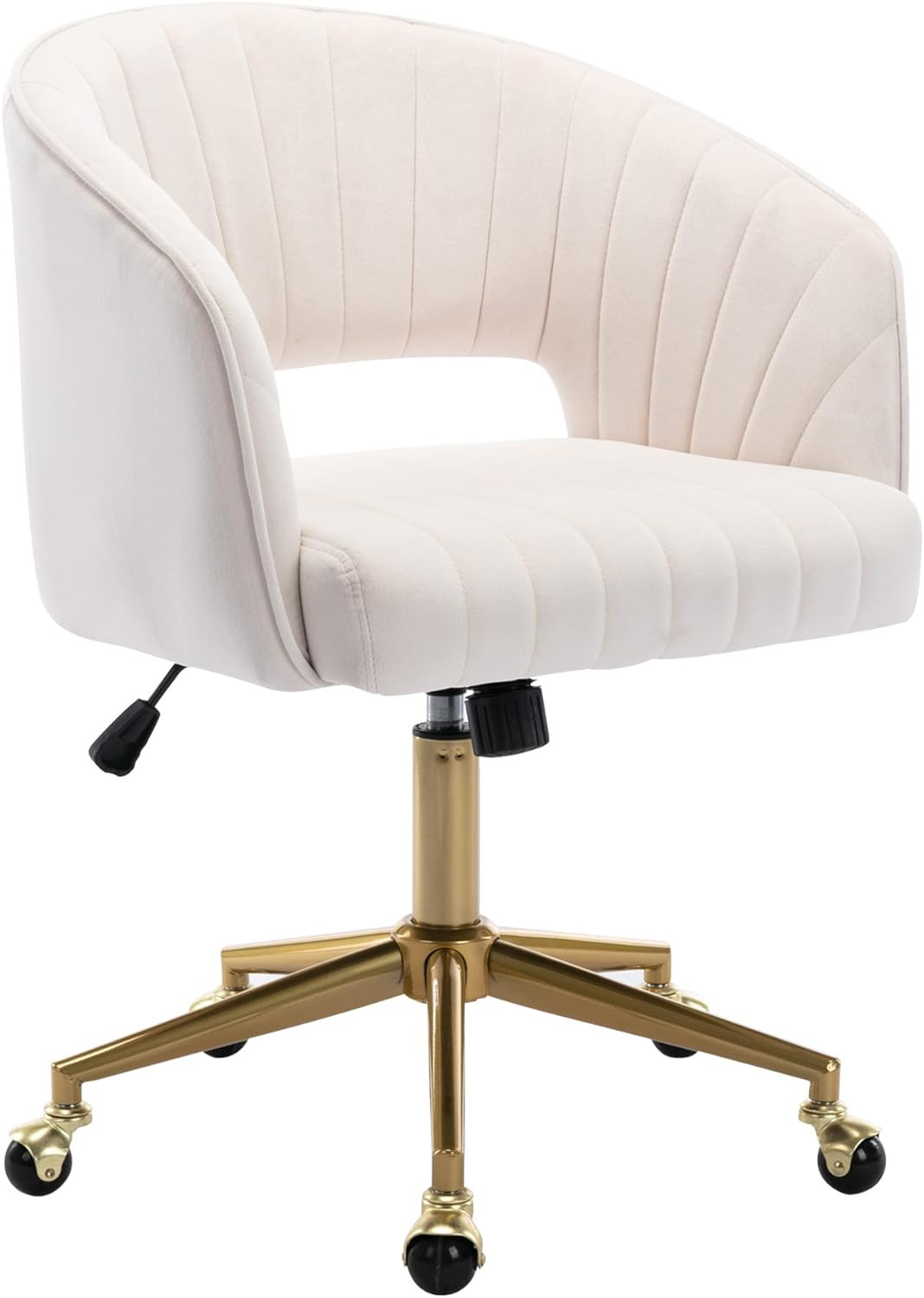 Home Office Chair Swivel Velvet Desk Chair Accent Armchair Upholstered Modern Tu