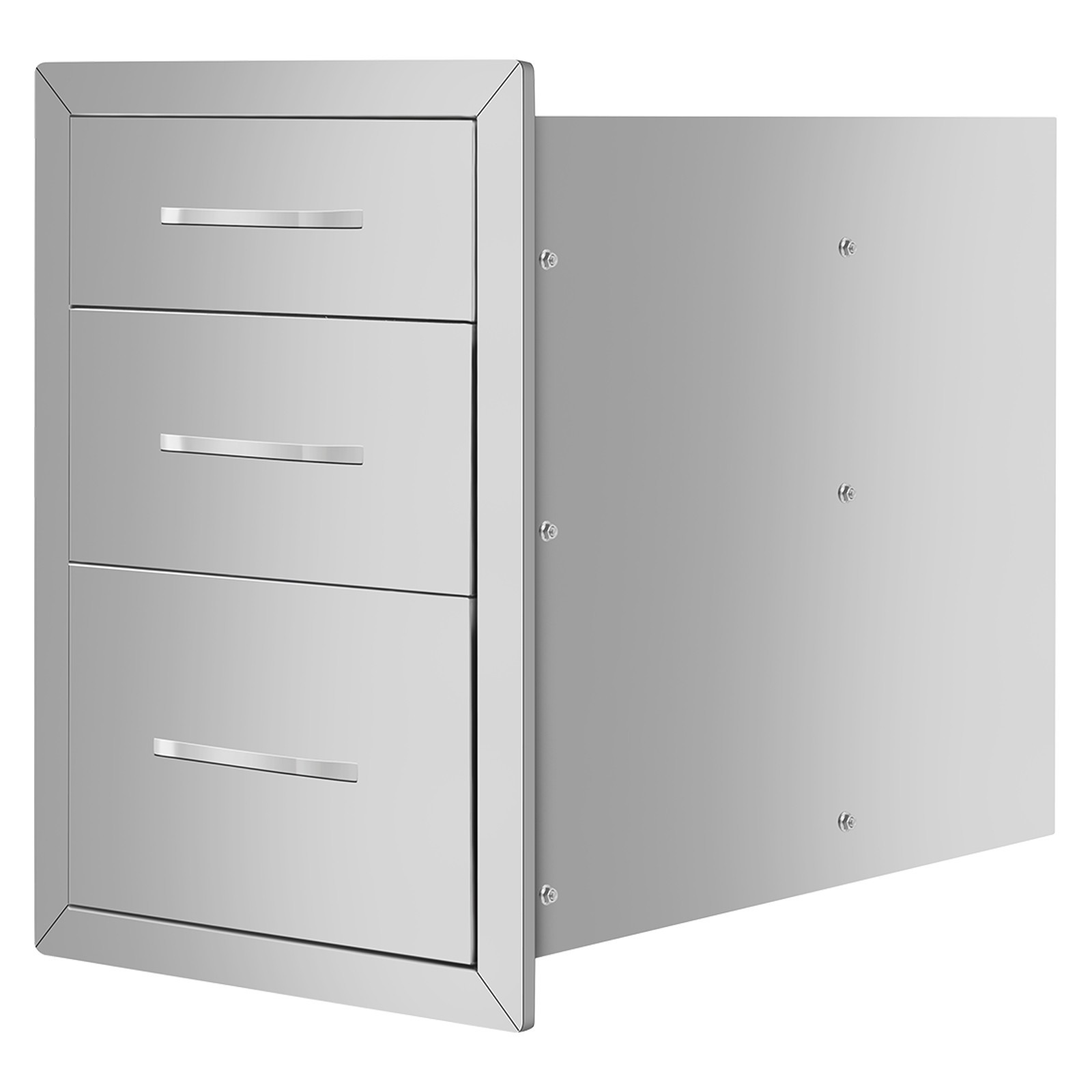 Three drawers cabinet triple Stainless steel Kitchen Cabinet for Outdoor BBQ