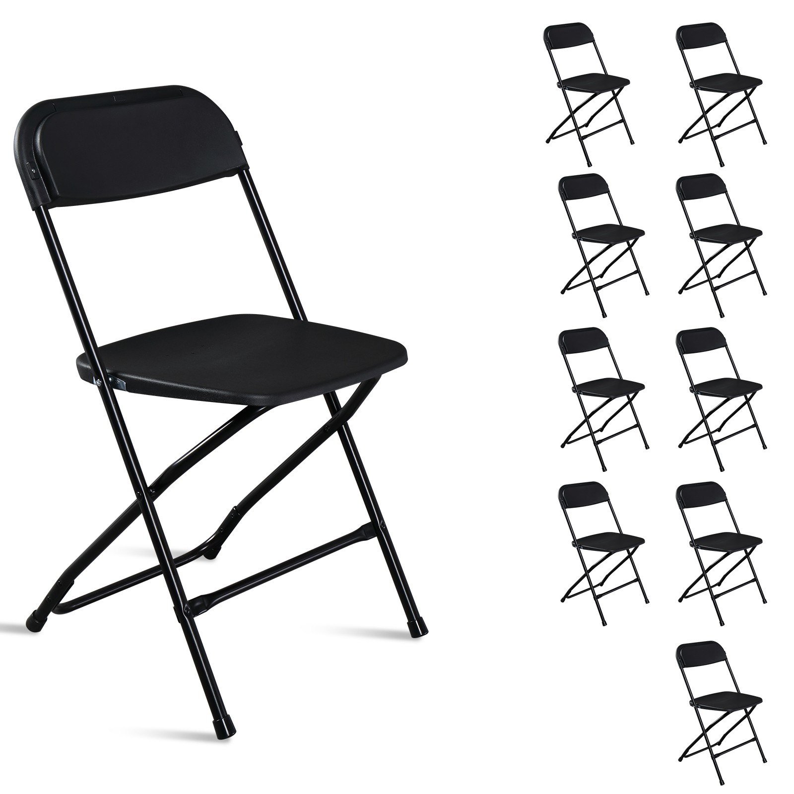 10PCS Foldable Breakfast Bar Stool Office Chair Light Weight Space Saving Seat