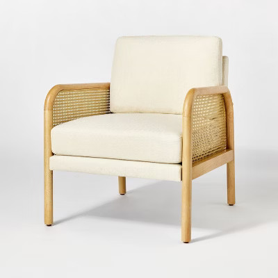 Cane Accent Chair Cream (KD) – Threshold designed with Studio McGee