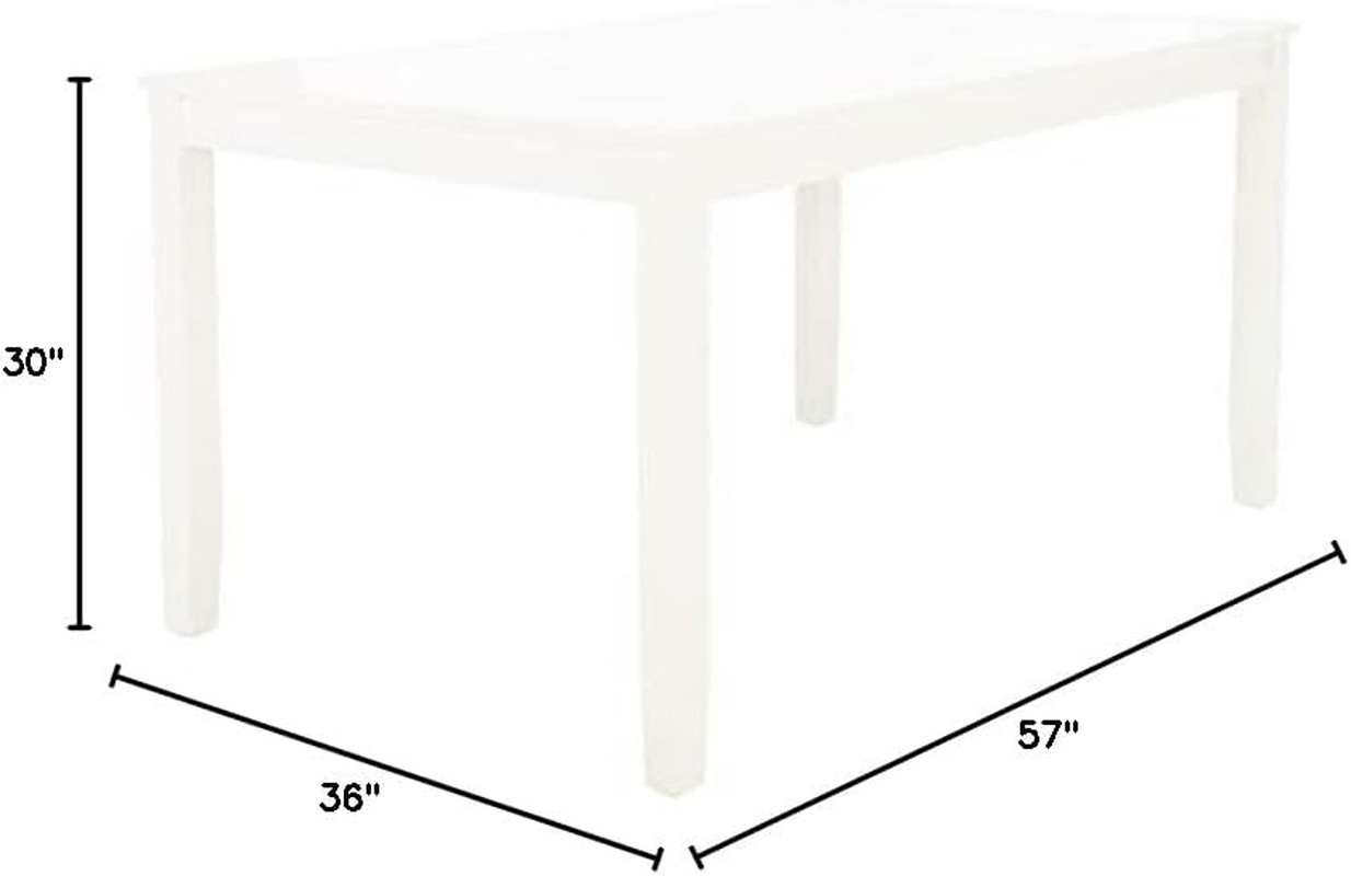 Silio White Rectangle Dining Table – Modern Home Collection Piece