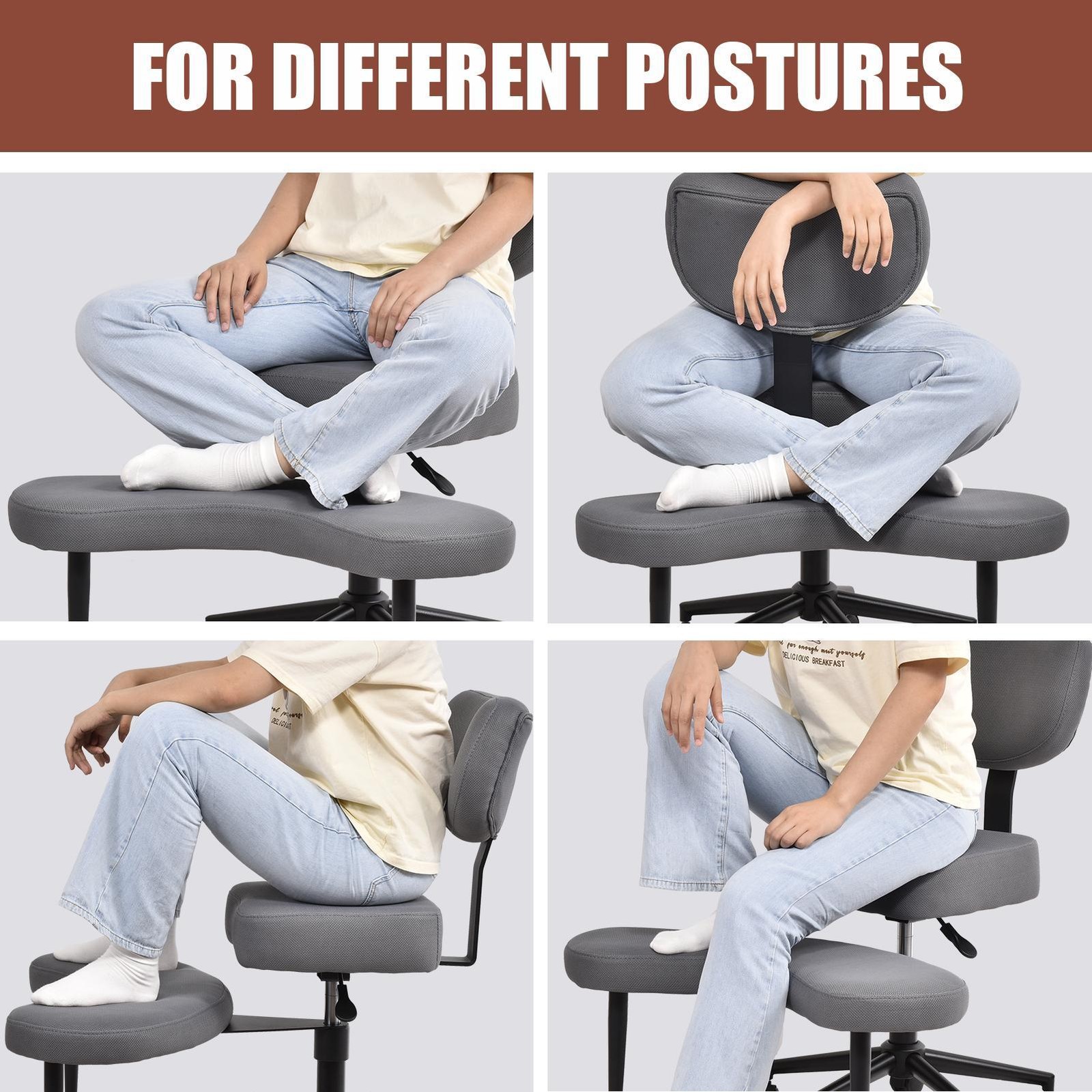 Meditation Chair Plus, Cross Legged Chair With Wheels, ADHD Chair
