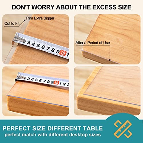 54 Inch Circle Clear Dining Table Protector Table Top 54 INCH Clear Round 1.5mm