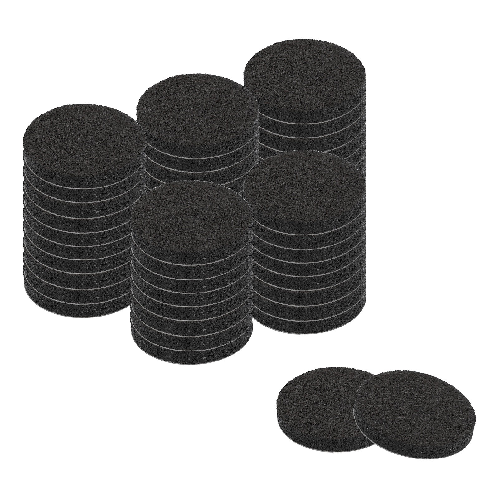 48Pcs Furniture Pads 1.5″ – Round Self Adhesive Felt Furniture Pads (Black)