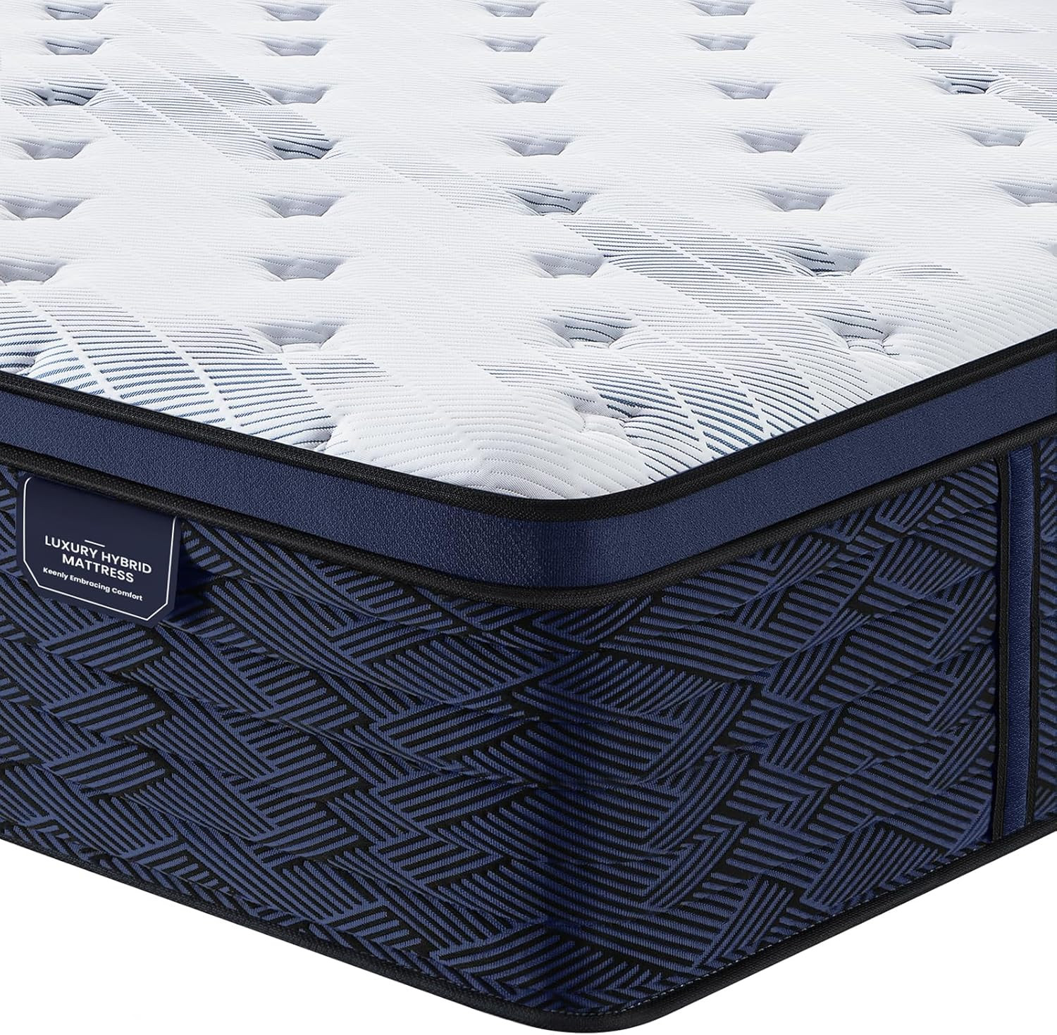 Luxury 14″ King Mattress – Euro Top Hybrid with Gel Foam & 5-Zone Support