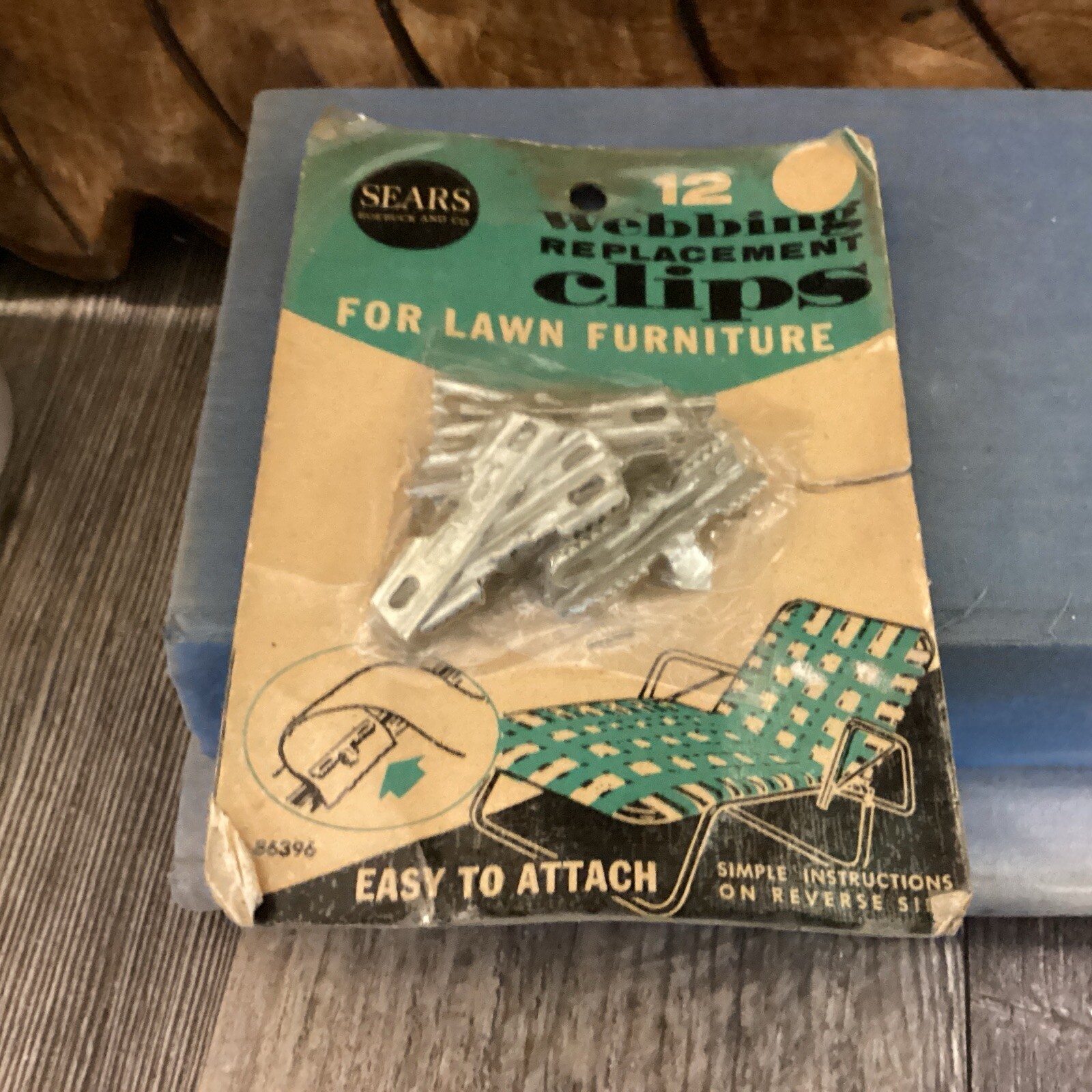 sears 12 webbing replacement clips for lawn furniture Retro Packing Mcm