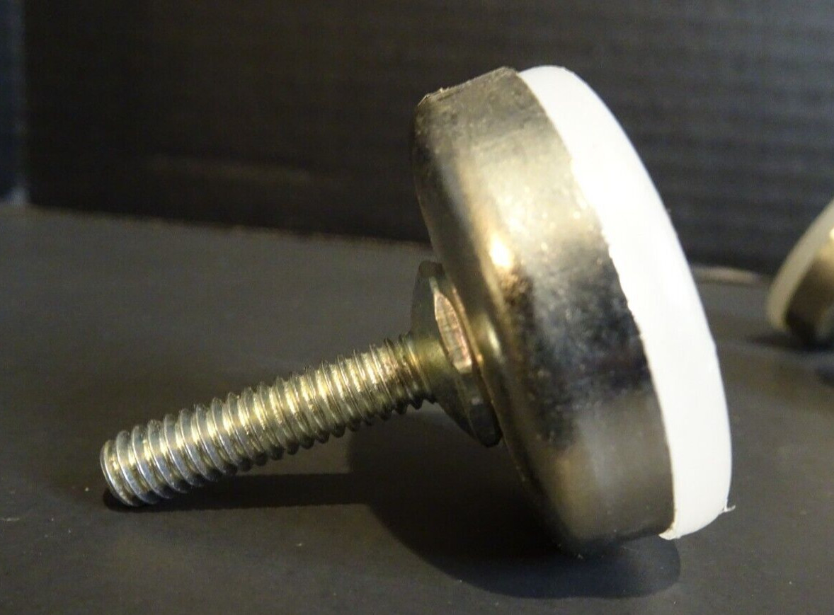 Adjustable Leveling Feet for Table Legs Chairs Appliances 1 5/8″ tall 1/4″ screw