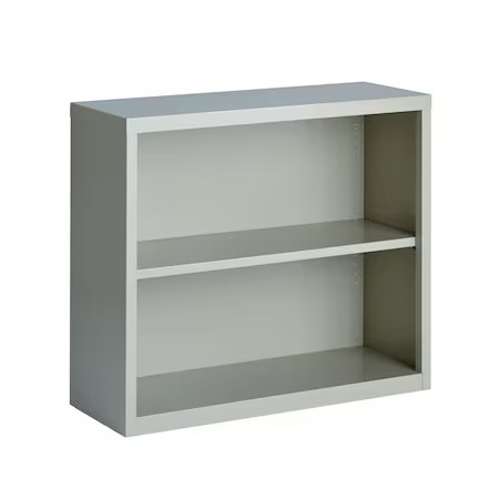 Hirsh 21988 Bookcase, 30″ H, 34 1/2″ W, Light Gray