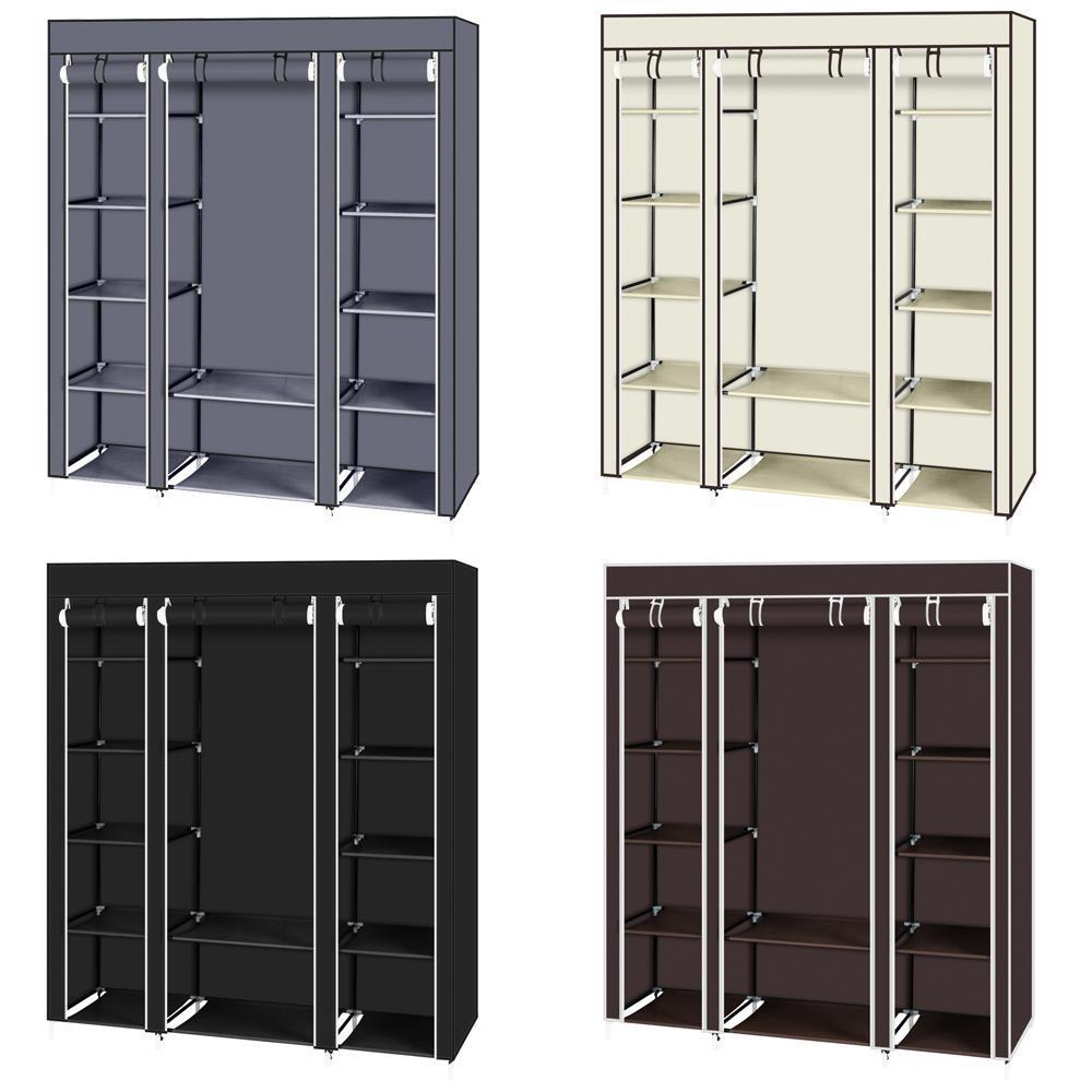 69″ Home Apartment Portable Closet Wardrobe Clothes Storage Space Organizer Rack