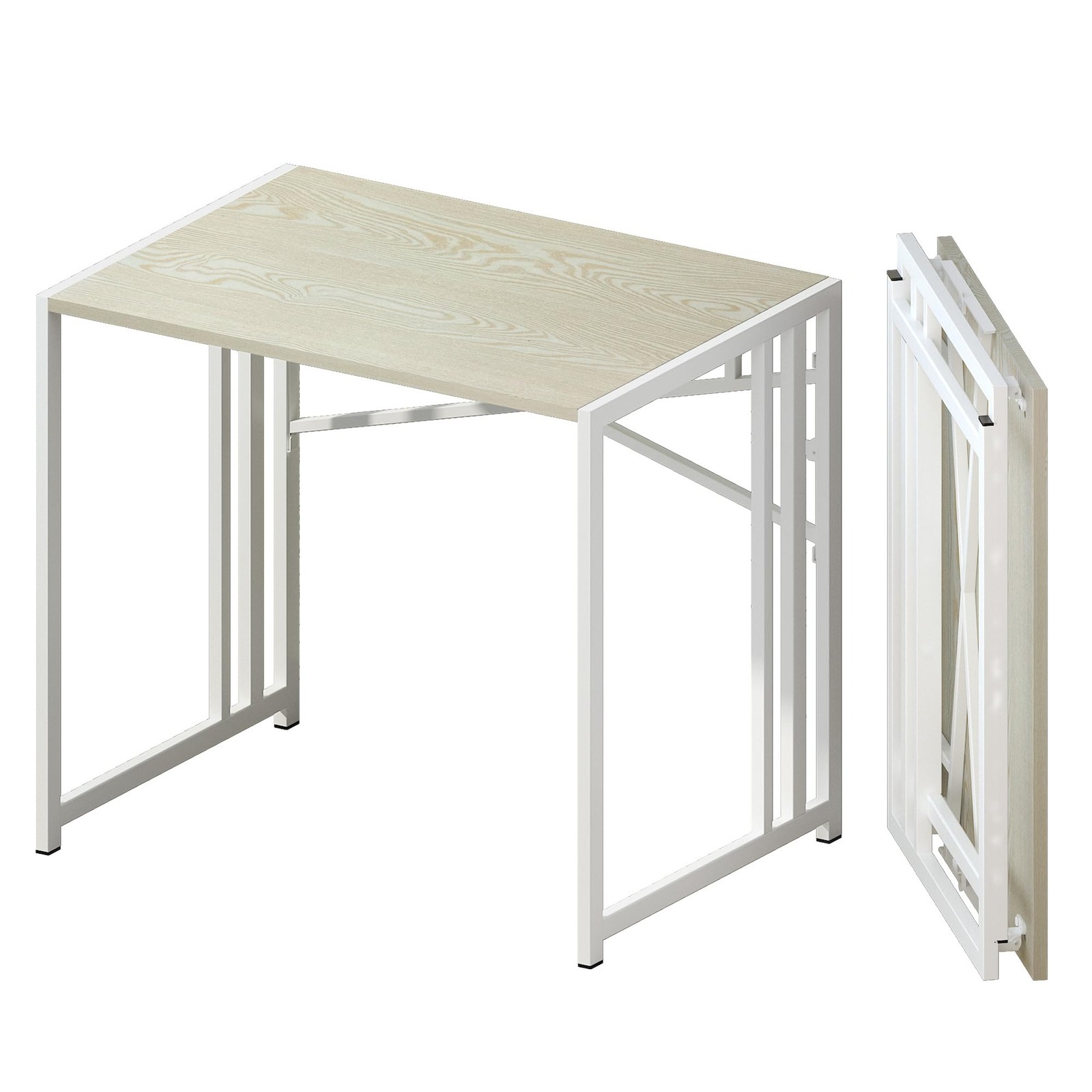 Folding Computer Desk 83cm, Writing Gaming Computer Camping Desk…