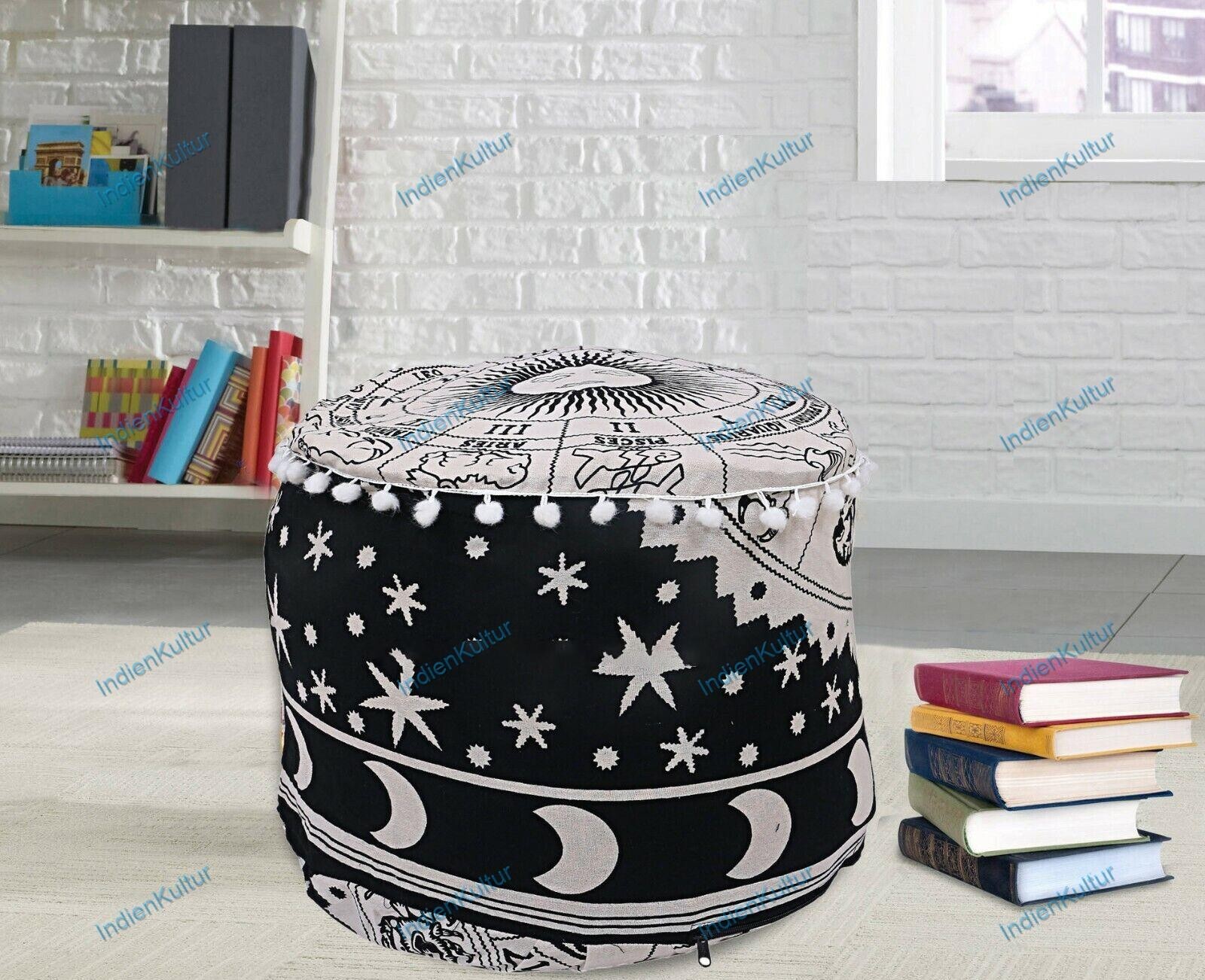 As Per Image Ottoman Chair Pouf Stool Mandala Handmade Pouffe Poof INDIAN Decor