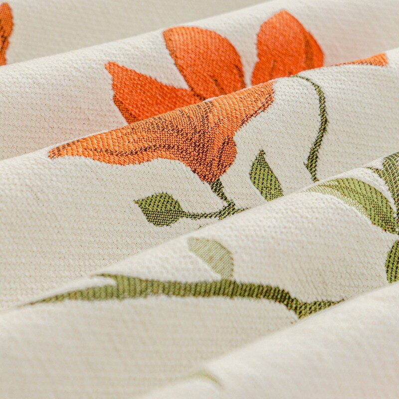 Magnolia Floral Sofa Cover Full Wrap Cotton Couch Protector Throw