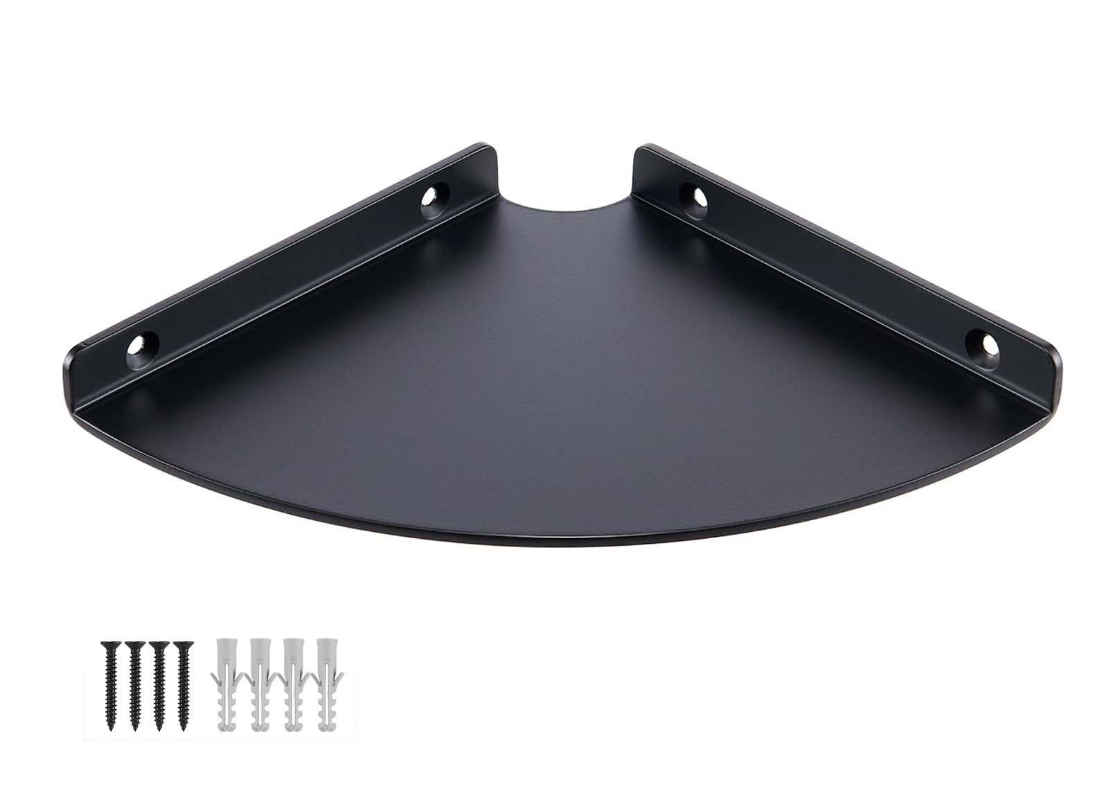 6 Inch Corner Shelf – Heavy Duty 3.0mm Aluminum Alloy 6 inch corner shelf Black