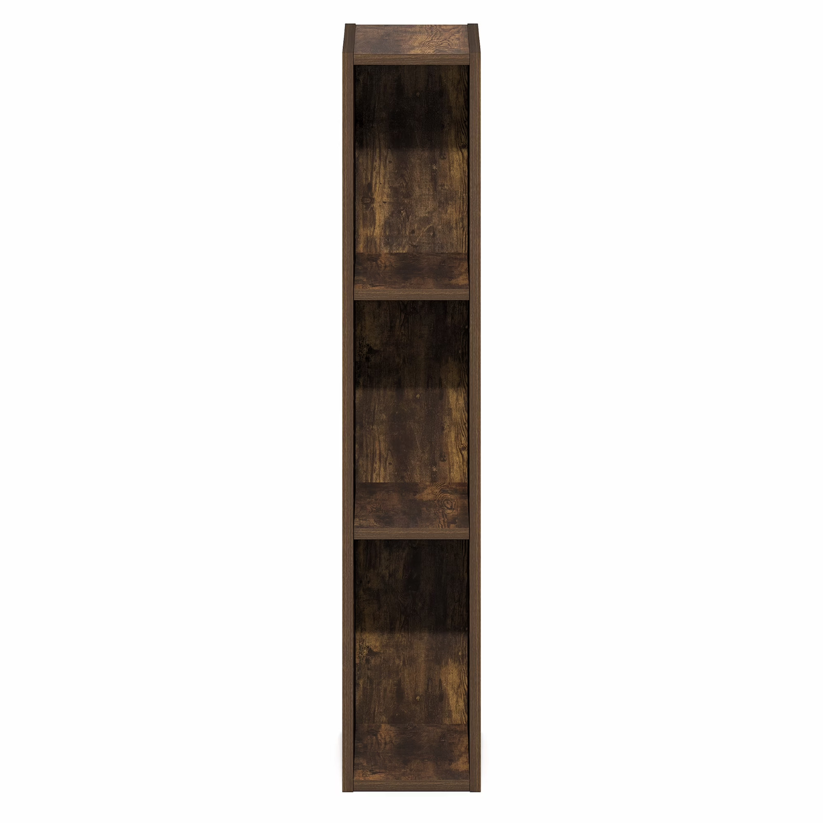 Narrow Small Bookcase Bookshelf Vertical For Tall Wall Book Thin Shelf 3 Tier