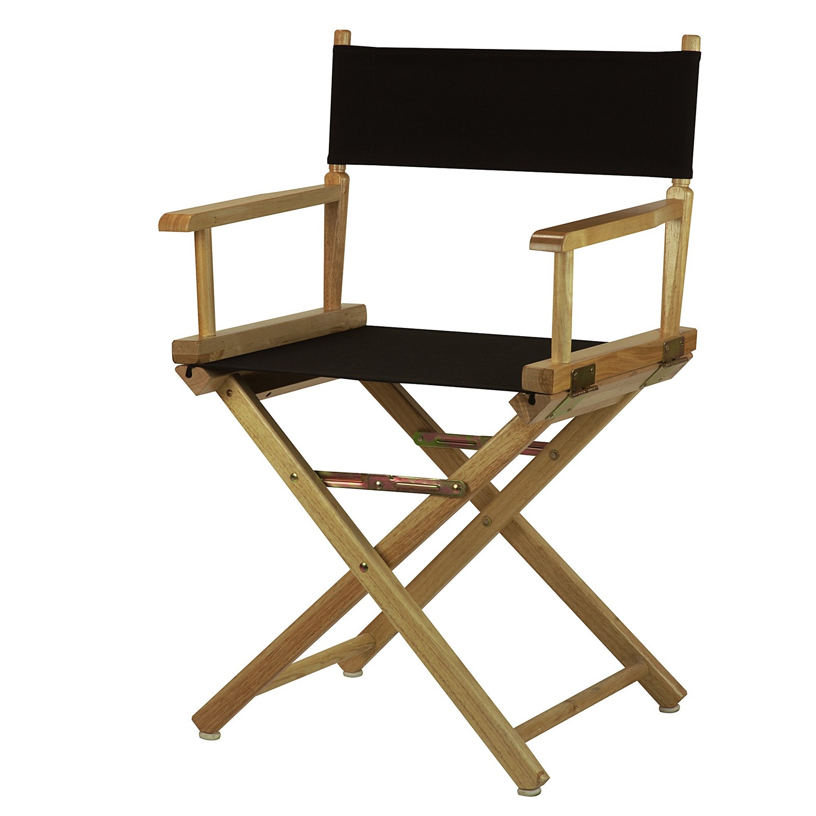 Casual Home 18″ Director’s Chair Natural Frame with Black Canvas