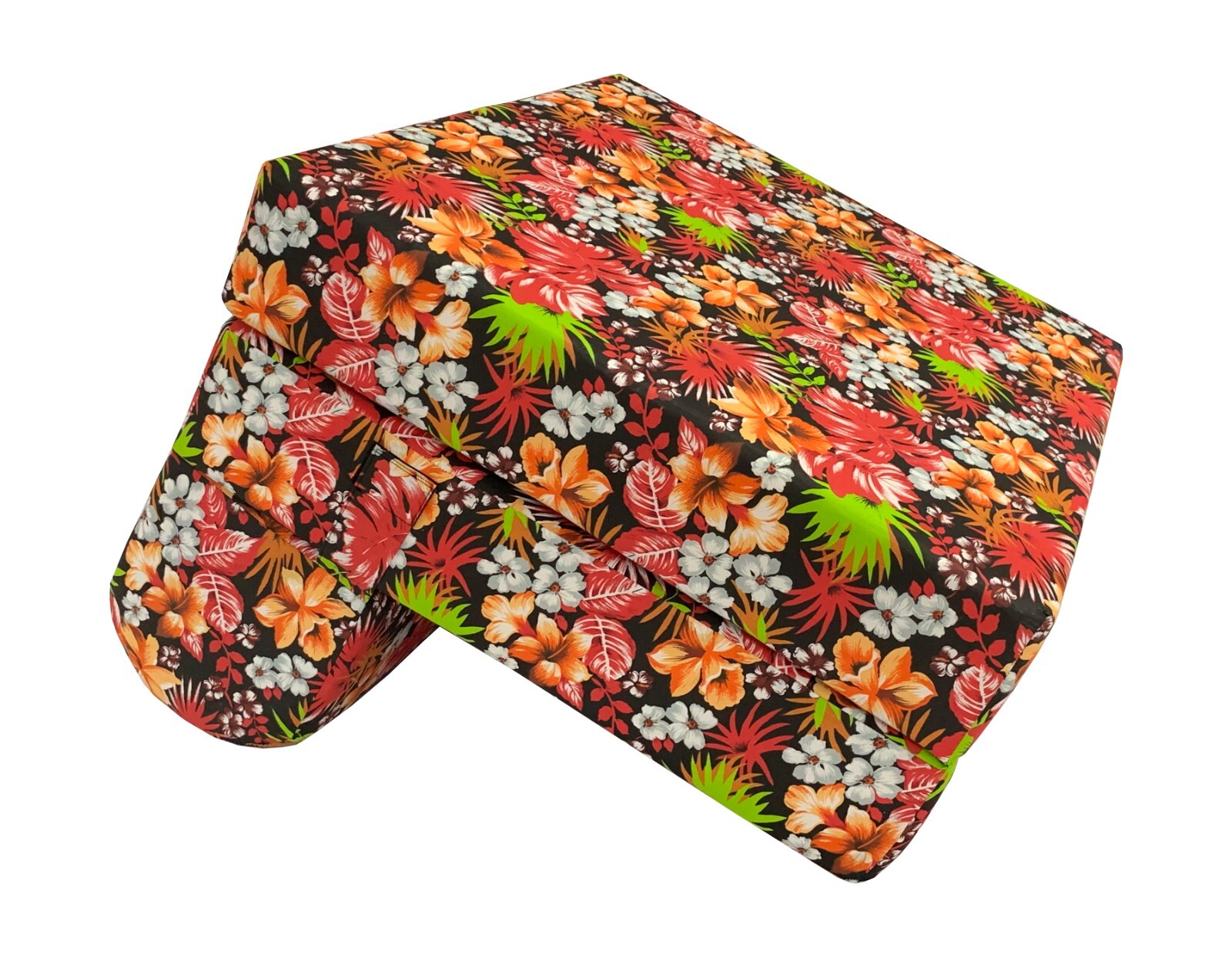 Sleeper Chair Folding Foam Beds, Portable Convertible Bed 6x 32×70 Red Tropical