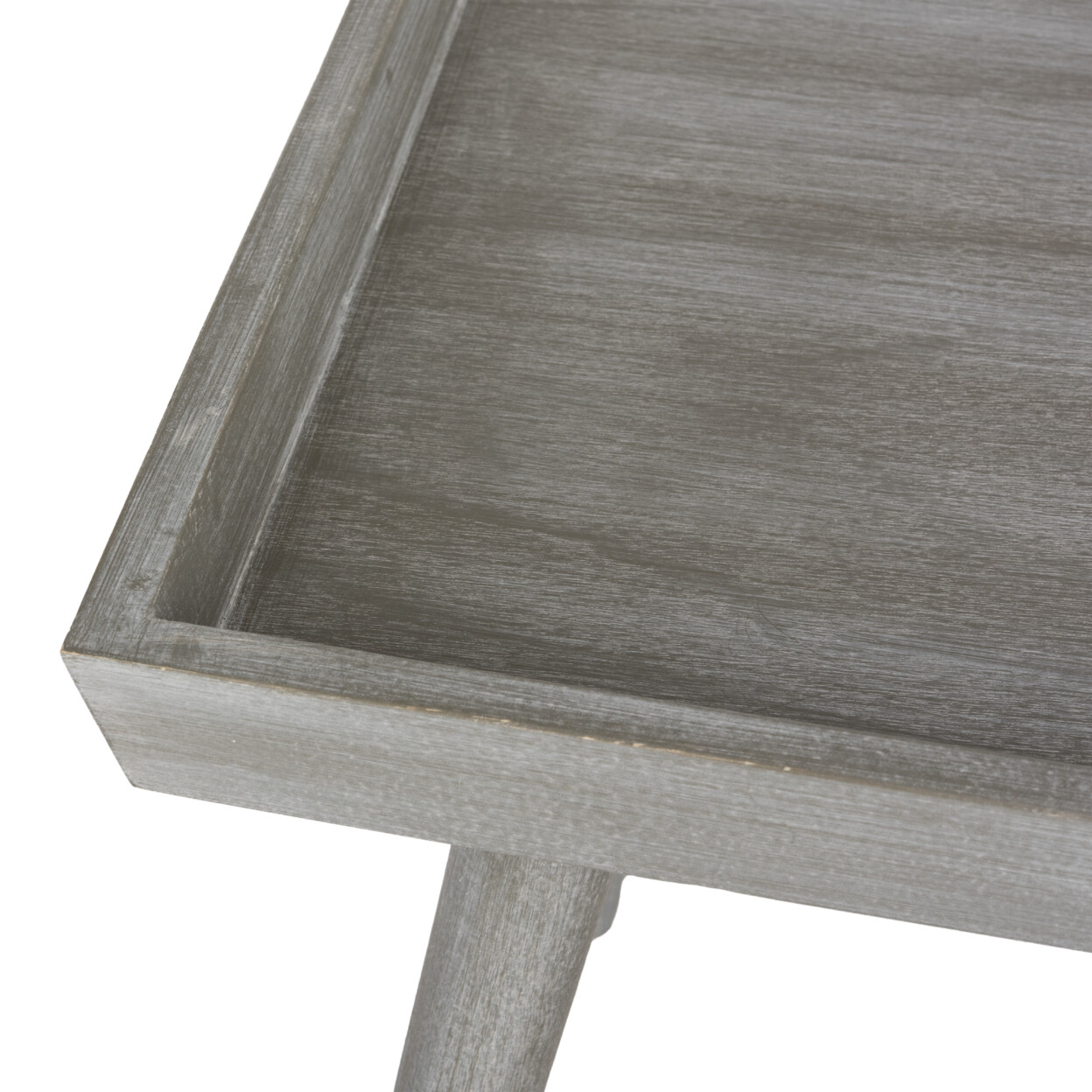SAFAVIEH Nonie Coffee Table With Tray Top | Slate / Grey |