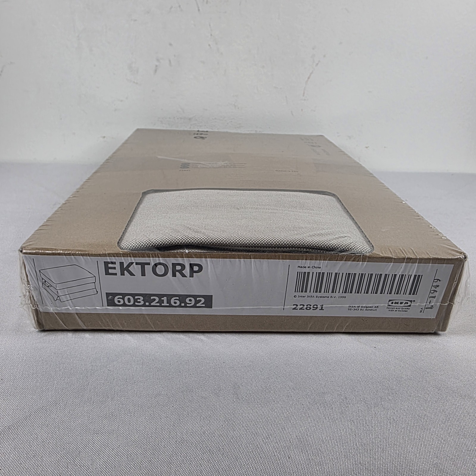 IKEA EKTORP Footstool Ottoman Cover Slipcover LOFALLET BEIGE 603.216.92 New
