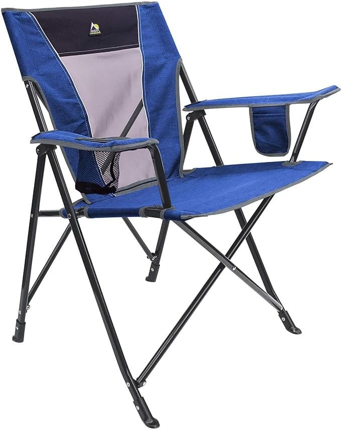 Comfort Pro Camping Chair with Armrests Drink Holder and Carry Bag