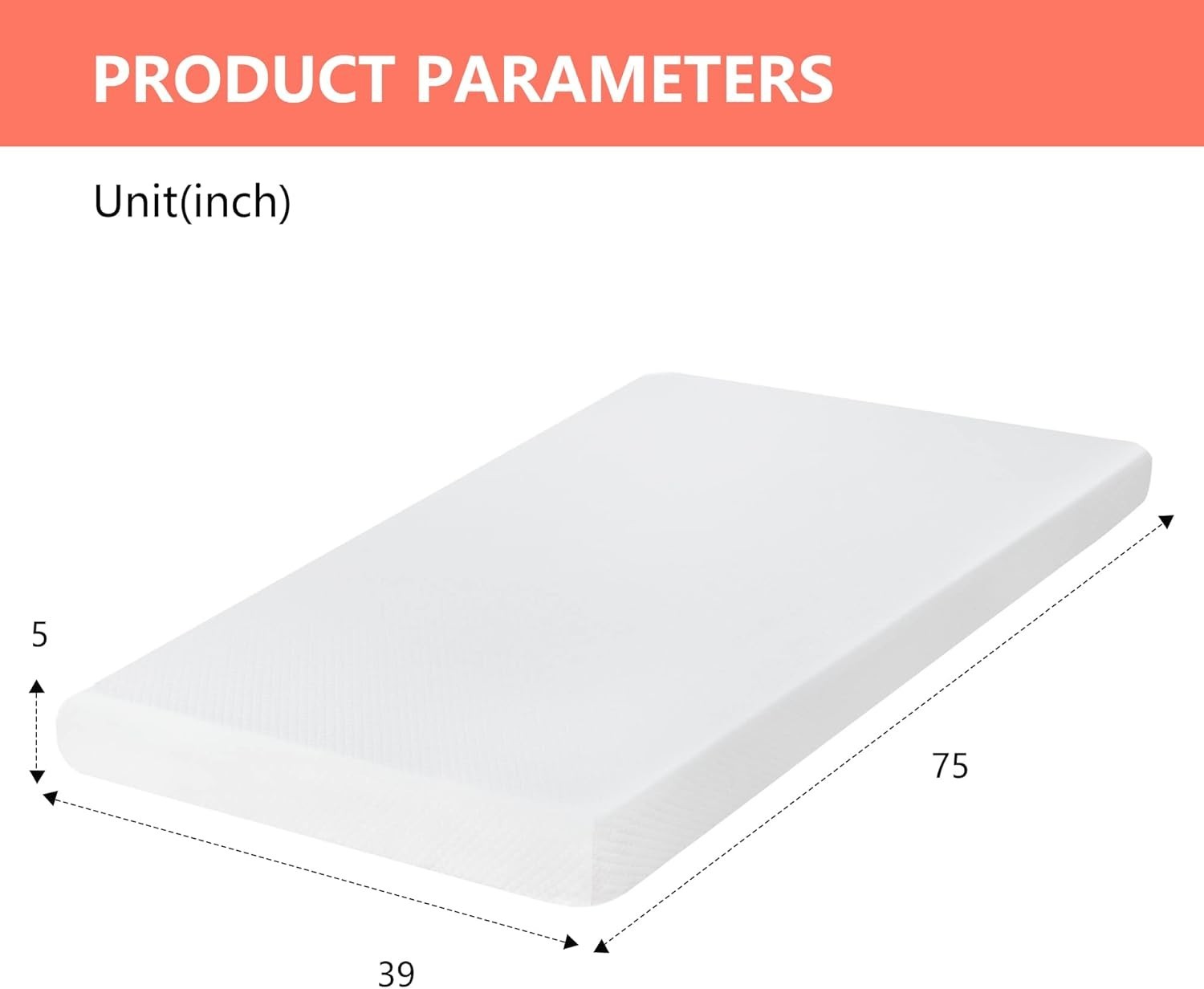 Gel Memory Foam Bed Mattress in a Box Medium Firm and Good Support