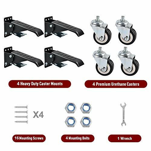 Workbench Step down 600 Lbs Capacity Durable Heavy Duty Steel Wheels Set of 4