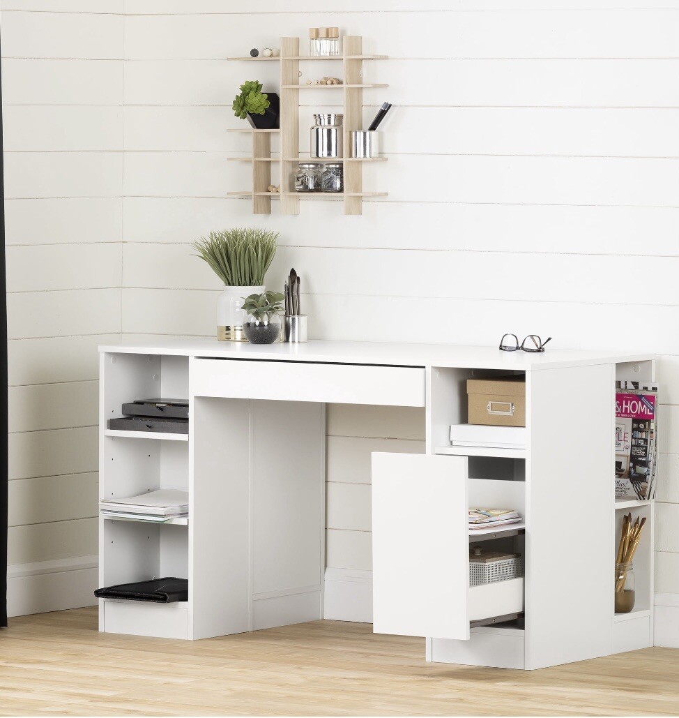 South Shore Crea Craft Table – Pure White