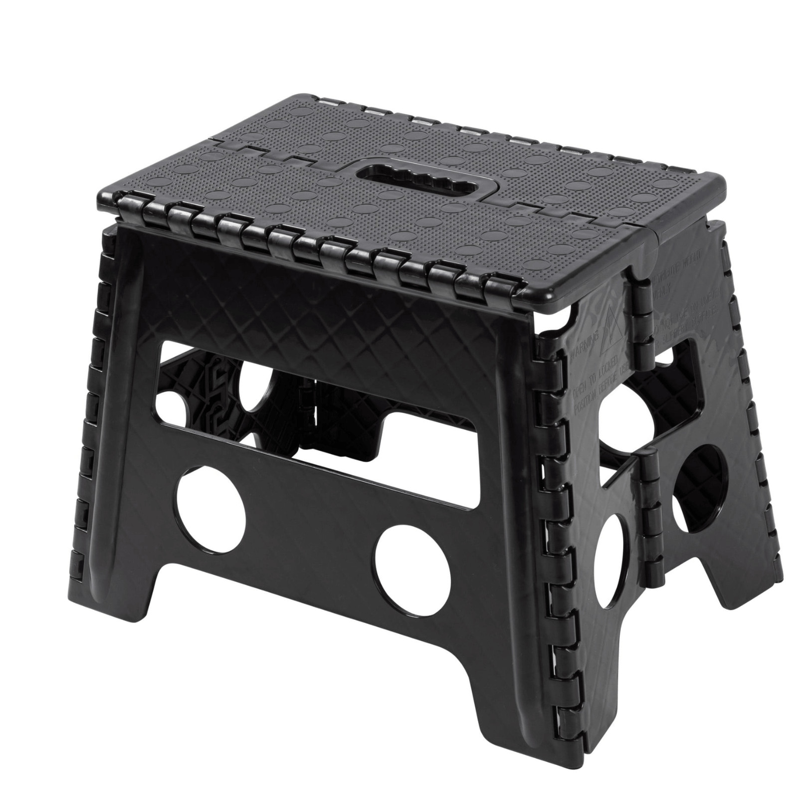 Mainstays 1-Step Folding Step Stool – 300 lb Capacity, Slim 12″ Plastic Stool