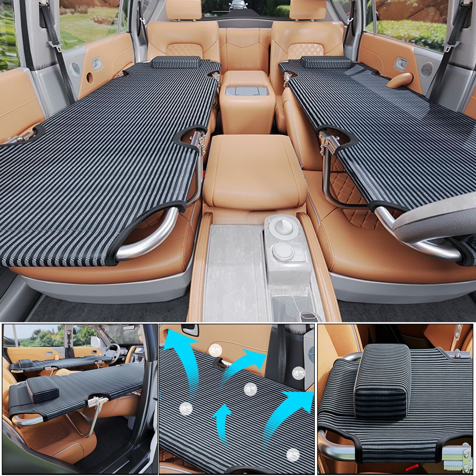 Car Foldable Bed, Car Camping Sleeping Bed, Car SUV Rear Seat Mattress Portable