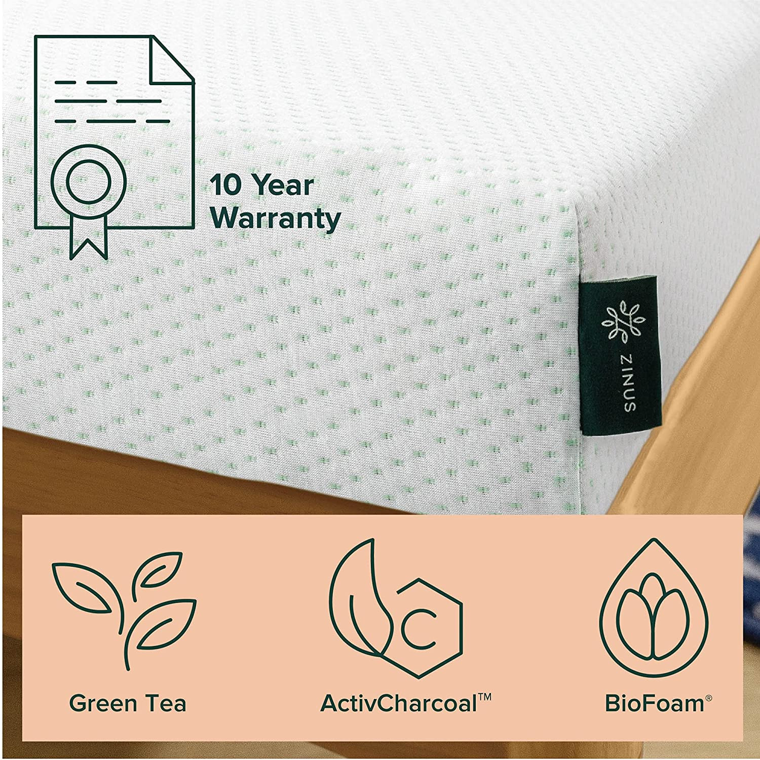 5 Inch Youth Memory Foam Mattress / Kids’ Room & Bunk Bed Mattress, Narrow Twin