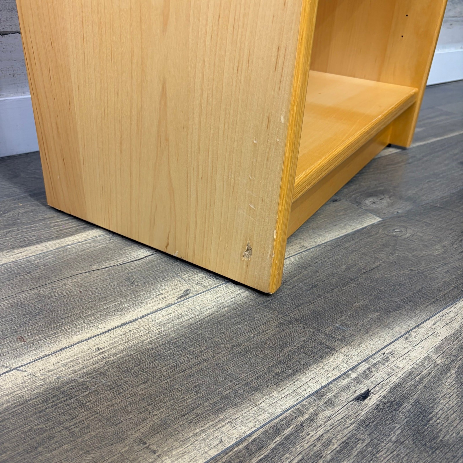Set Of 2 Mid Century Danish Blonde Wood Bookshelves made in Denmark