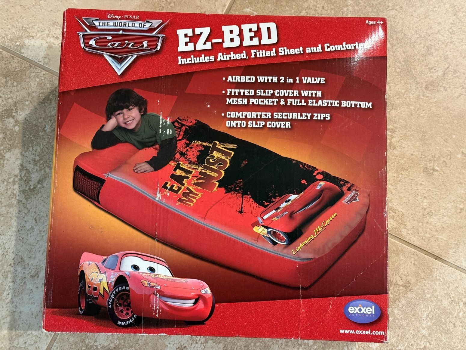 Disney Pixar “Cars” EZ-Bed Inflatable Children’s Mattress 4 Plus See Description