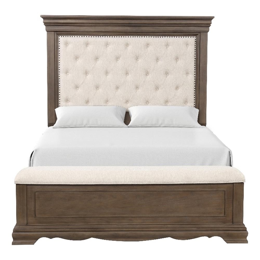 Glory Furniture Stirling G08300A-QB Queen Bed Brown with Gray Undertones