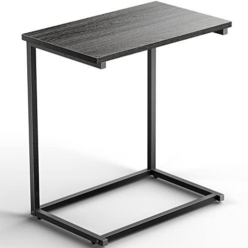 Pipishell End Table Living Room, C Shaped End Table 27 inches High, Side Table