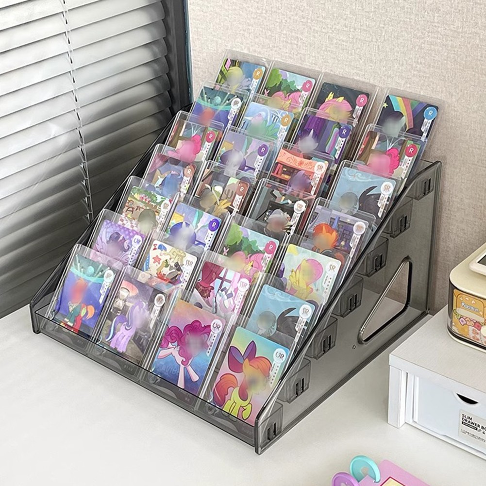 3/4/5/6/7Tier Acrylic Collector Card Display Stand Rack Shelf For Trading Cards