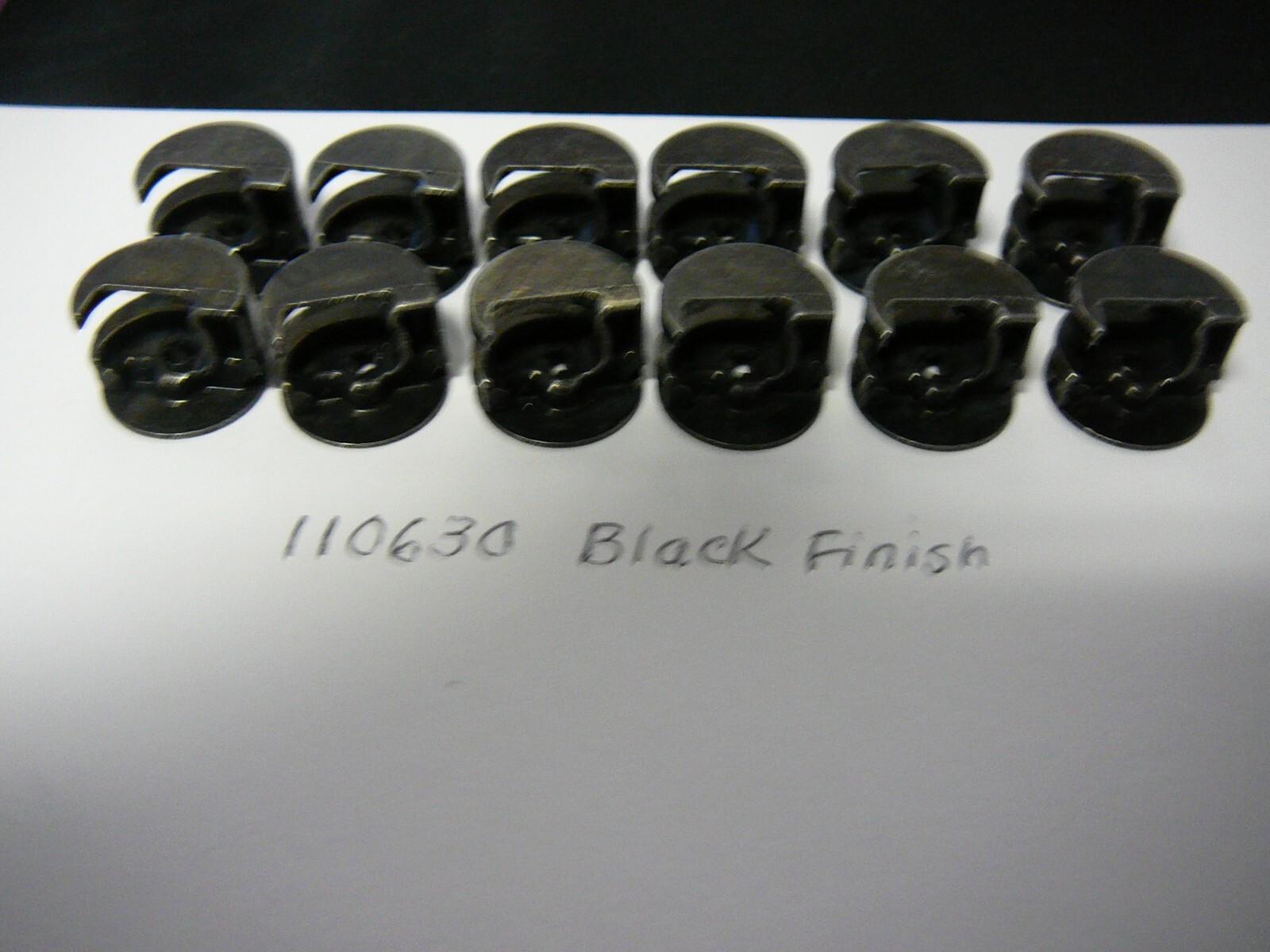 Pack of 12 Ikea Cam Lock Nuts Part # 110630 BLACK FINISH