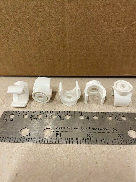 5 Plastic 5/8 inch clips for the underside of your TV tray tables