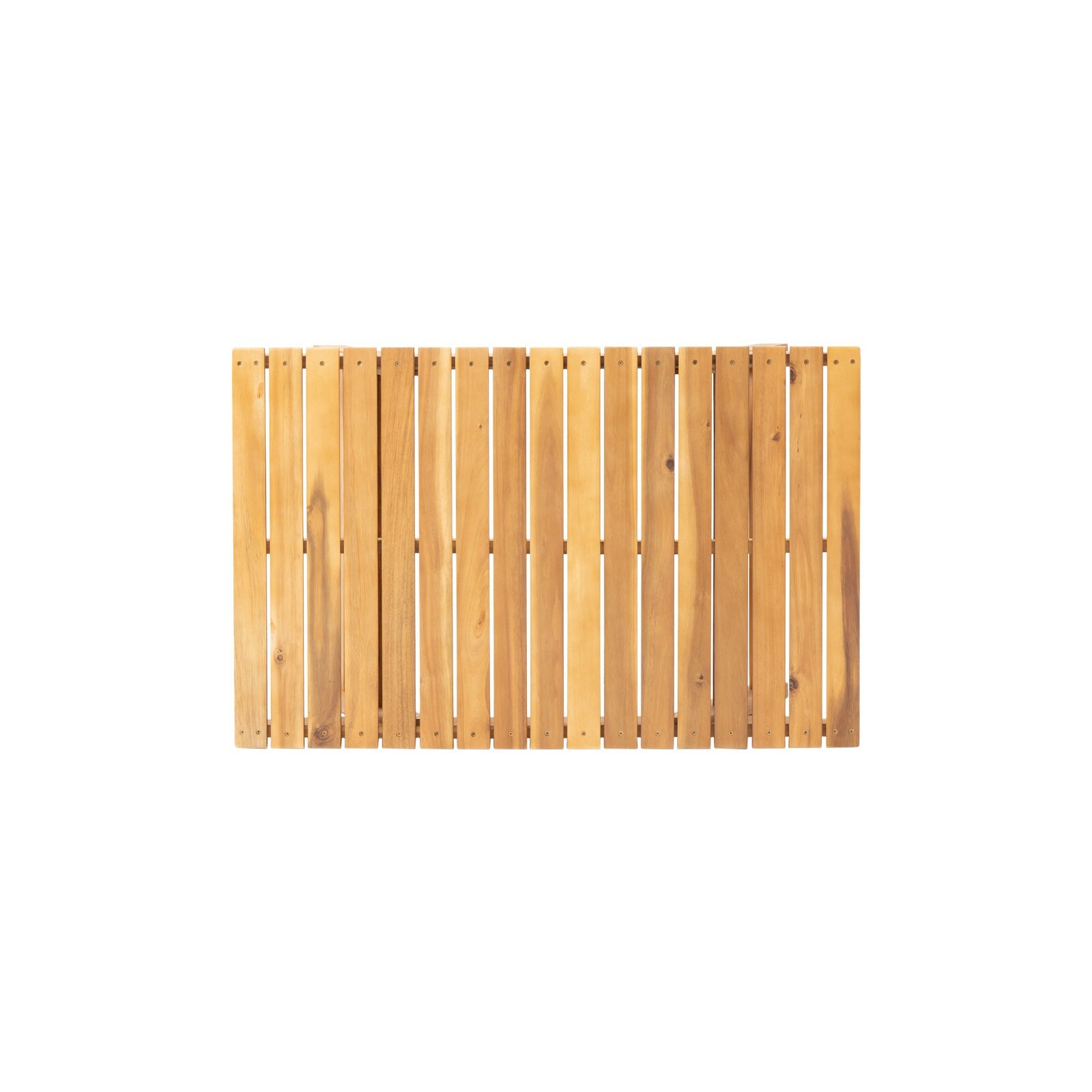 Outdoor Acacia Wood Slat Panel Coffee Table, Teak