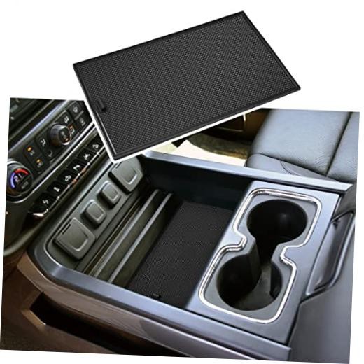 EDBETOS Center Console Secret Compartment Cover Compatible with GMC Black