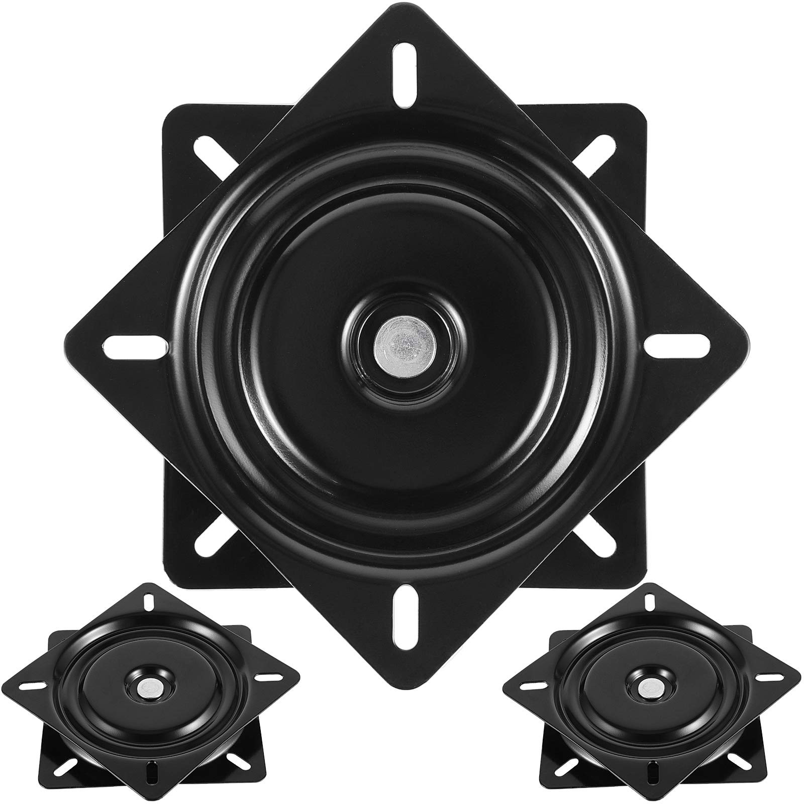 3 PCS 7 Inches Bar Stool Swivel Plate, Heavy Duty Bar Stool Swivel Replacement,