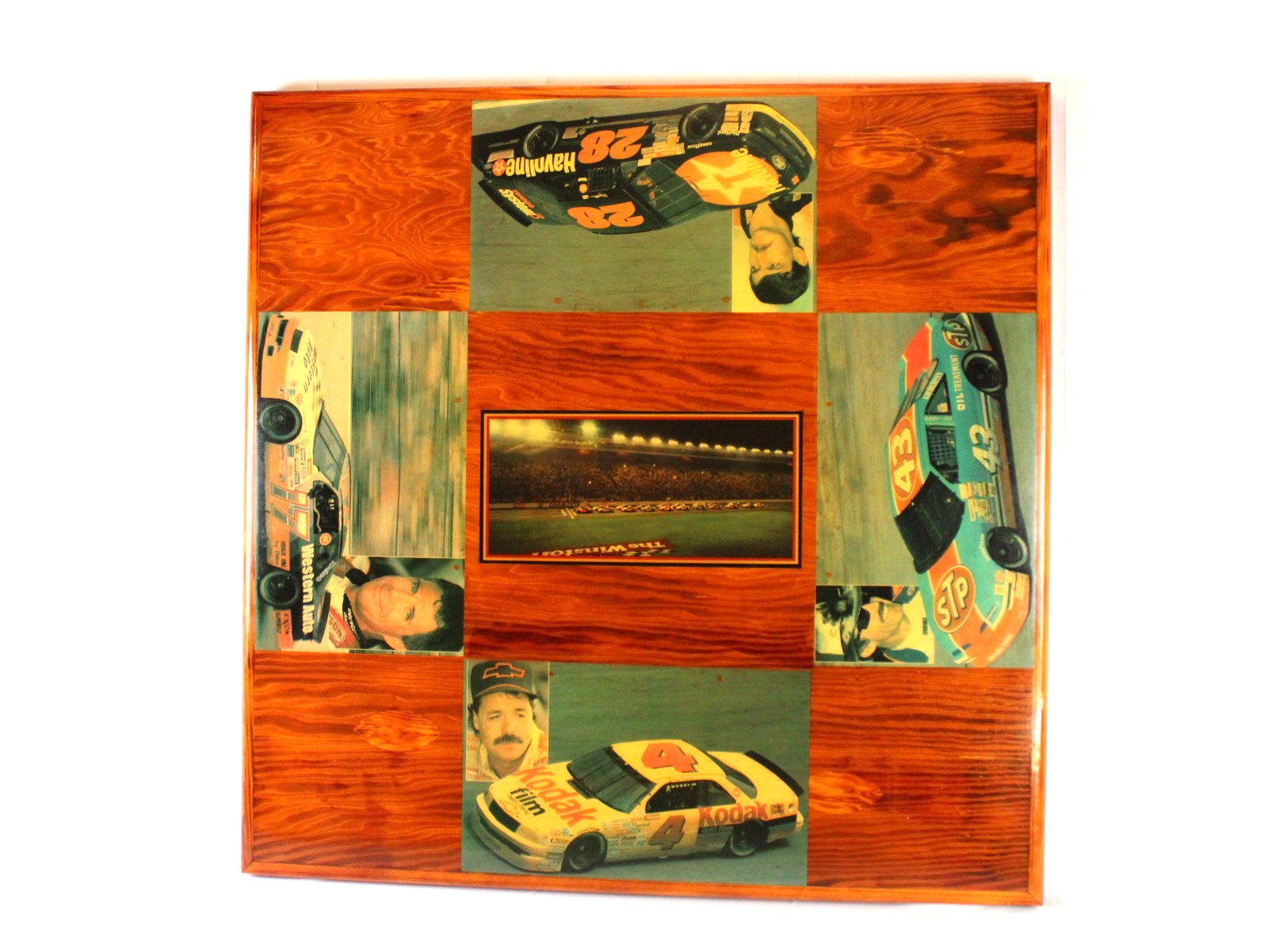 Nascar Wooden Table Top OOAK Man Cave Card Table Top Nascar Enthusiast