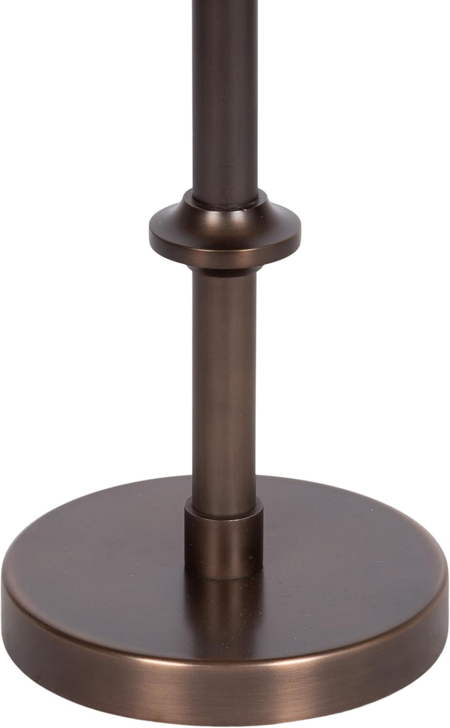 Adjustable-Height Round Drink Table with Natural Travertine Top and Bronze Base
