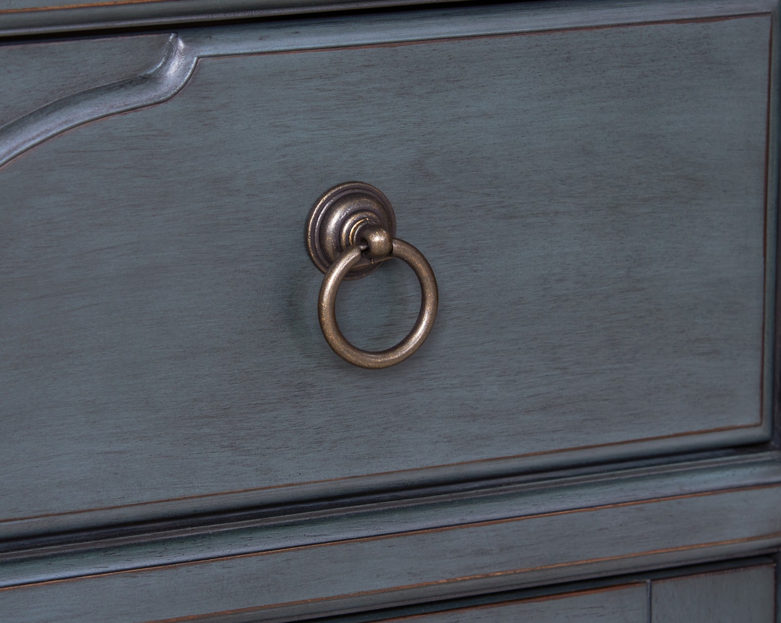 Americana Buffet Server Cabinet, No Assembly Required, Corduroy Blue Finish