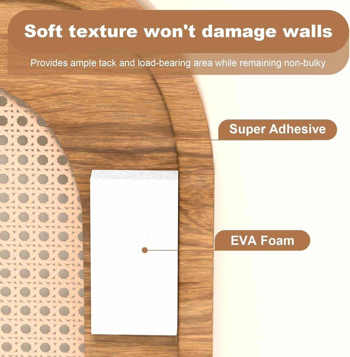 Stylish White EVA Foam Wall Protectors – 25Pcs Headboard Bumpers for Home Use
