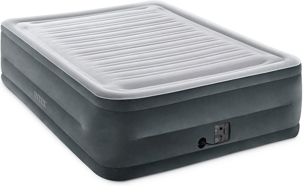 Intex Comfort 22″ Dura-Beam Airbed Internal Electric Pump Bed Height Elevated